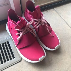 Red Adidas Tubulars